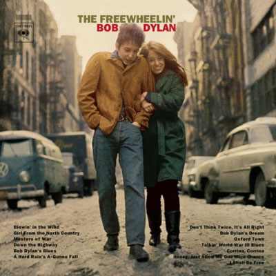 Freewheelin Bob Dylan Cover. Suze Rotolo with Bob Dylan