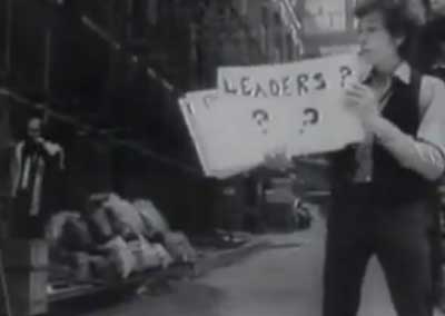 "Don't follow leaders, watch your parking meters" - Bob Dylan 'Subterranean Homesick Blues'