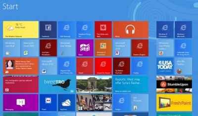 Windows 8 Metro Home Screen