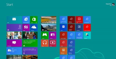 Windows 8 Start Screen Photo credit – NJN Network/Stephen Pate