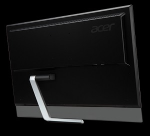 Acer T232HL, view of the display back and support leg