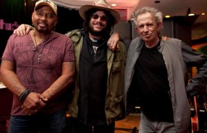 Aaron Neville, Don Was (producer/Blue Note Records) and Keith Richards