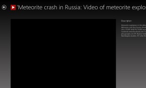 Why you cannot watch Russian meteor videos with Windows 8