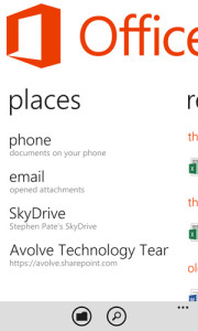 Office 365 documents are synchronized on Windows Phone 8 devices