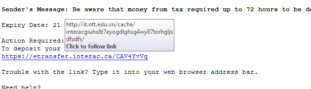 Interac scam redirect Vietnamese Interac Scam Hits Canada photo