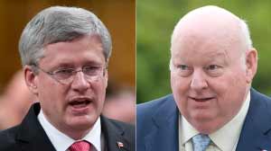 Prime Minister Harper and Senator Duffy, will access to information requests get the story? (CBC photo)